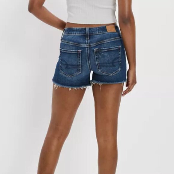 American Eagle - Super Stretch Dark Wash Jean Short - 10 - Picture 2 of 8